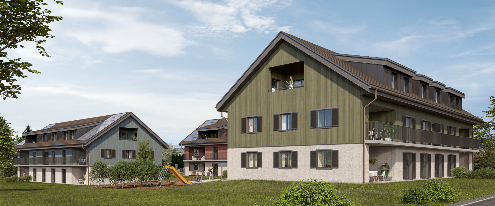 Neubau 3 Mehrfamlienhäuser